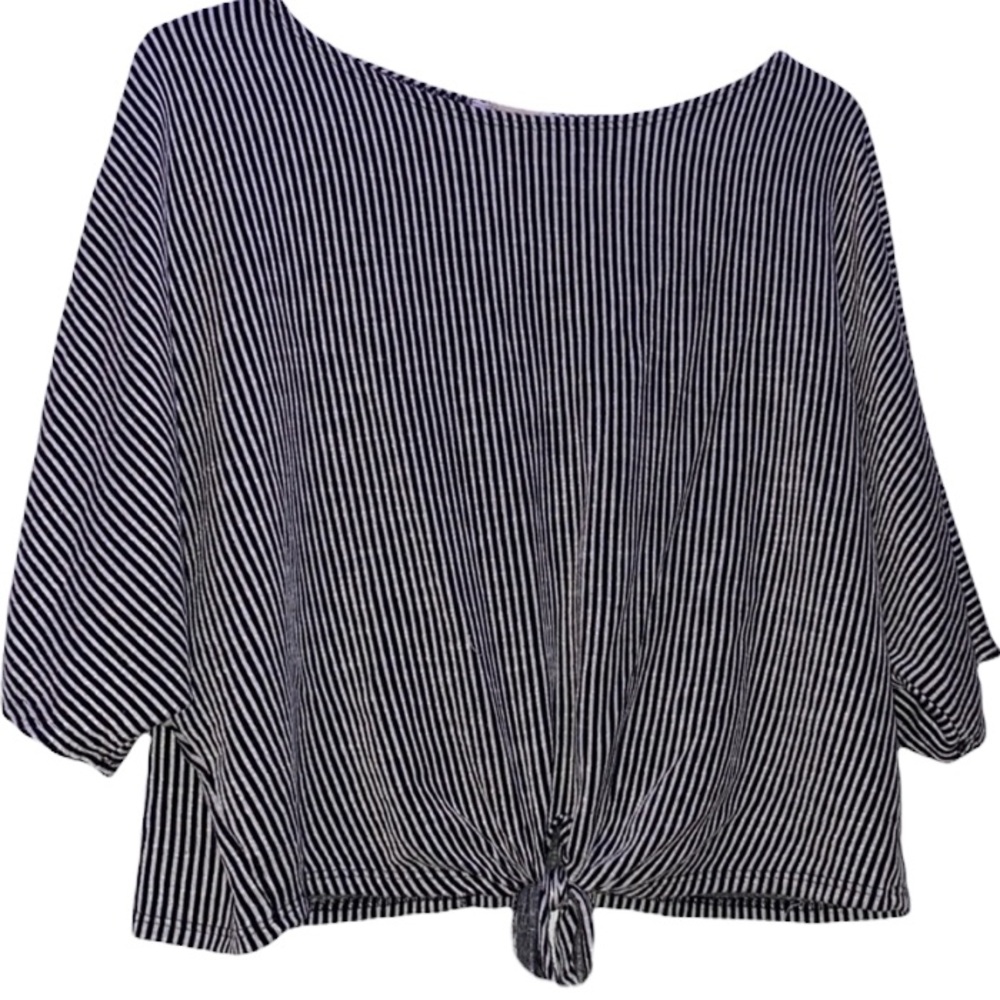 Black and white striped tee shirt